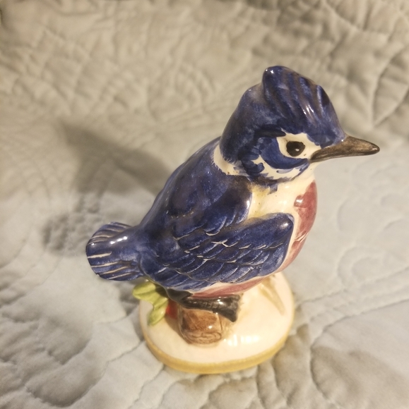 Kingfisher porcelain bird - Picture 2 of 6